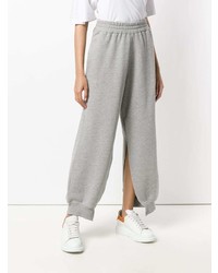 Женские серые спортивные штаны от MM6 MAISON MARGIELA