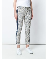 Серые узкие брюки с цветочным принтом от Isabel Marant Etoile