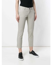 Серые узкие брюки от Fay