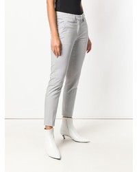 Серые узкие брюки от Dondup