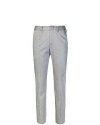 Серые узкие брюки от Pt01