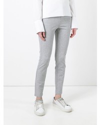 Серые узкие брюки от Theory