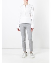 Серые узкие брюки от Theory