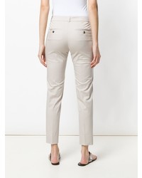 Серые узкие брюки от Peserico