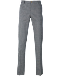 Мужские серые хлопковые брюки с принтом от Etro