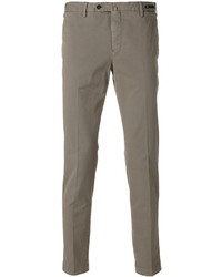 Мужские серые хлопковые брюки от Pt01