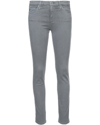 Серые хлопковые джинсы скинни от AG Jeans