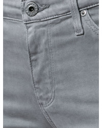 Серые хлопковые джинсы скинни от AG Jeans
