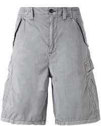 Мужские серые хлопковые шорты от Armani Jeans