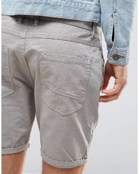 Мужские серые хлопковые шорты от Brave Soul