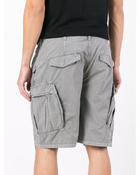 Мужские серые хлопковые шорты от Armani Jeans