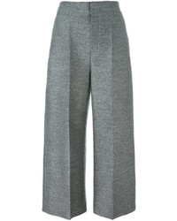 Серые шелковые брюки-кюлоты от Lanvin
