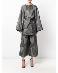 Женские серые шелковые брюки от Talbot Runhof