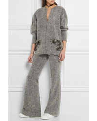 Серые шерстяные брюки-клеш от By Malene Birger