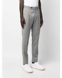 Серые шерстяные брюки чинос от Manuel Ritz