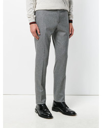 Мужские серые шерстяные брюки от Pt01