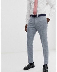 Мужские серые шерстяные классические брюки от ASOS DESIGN