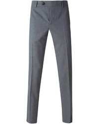 Мужские серые шерстяные классические брюки от Brunello Cucinelli