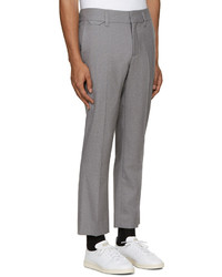 Мужские серые шерстяные классические брюки от Marc Jacobs