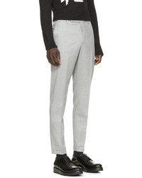 Мужские серые шерстяные классические брюки от Carven