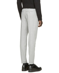 Мужские серые шерстяные классические брюки от Carven