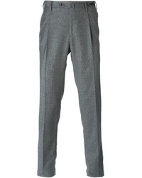 Мужские серые шерстяные классические брюки от Pt01