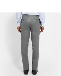 Мужские серые шерстяные классические брюки от Canali