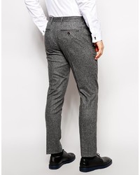 Мужские серые шерстяные классические брюки от Ted Baker