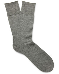 Мужские серые шерстяные носки от Falke