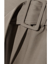 Серые шерстяные широкие брюки от Tomas Maier
