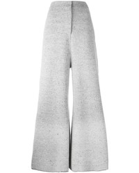 Серые шерстяные широкие брюки от Stella McCartney