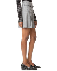 Женские серые шерстяные шорты от Diane von Furstenberg