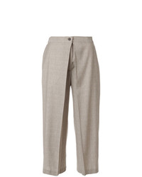 Серые широкие брюки от Aalto