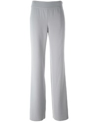 Серые широкие брюки от Armani Collezioni