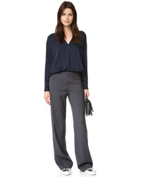 Серые широкие брюки от Vince