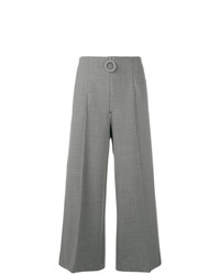 Серые широкие брюки от Maison Flaneur