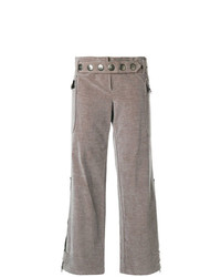 Серые широкие брюки от Romeo Gigli Vintage