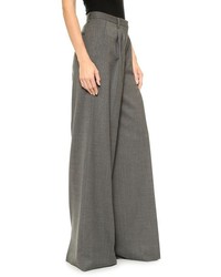 Серые широкие брюки от Viktor & Rolf