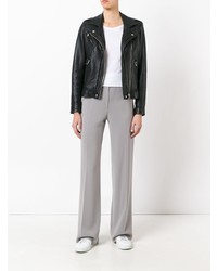 Серые широкие брюки от Alberto Biani
