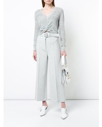 Серые широкие брюки от Veronica Beard