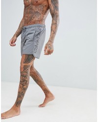 Серые шорты для плавания с принтом от Calvin Klein