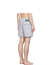 Серые шорты для плавания с принтом от Amiri