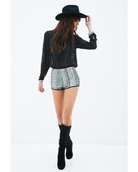 Серые шорты с пайетками