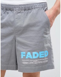 Мужские серые шорты с принтом от Asos