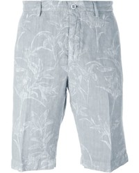 Мужские серые шорты с принтом от Etro