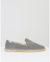 Мужские серые эспадрильи из плотной ткани от Soludos