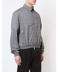 Мужской серый бомбер с принтом от Siki Im