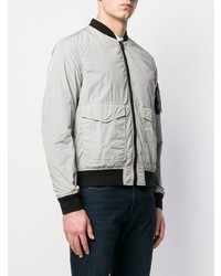 Мужской серый бомбер от Belstaff
