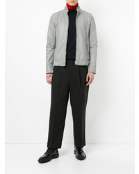 Мужской серый бомбер от Loveless