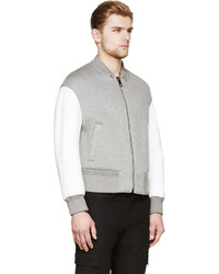 Мужской серый бомбер от Neil Barrett